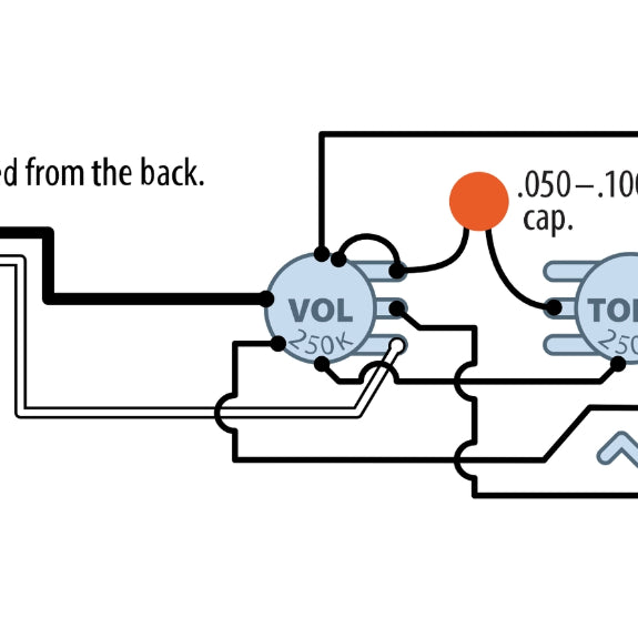 PB + VT P-Bass Wiring Diagram