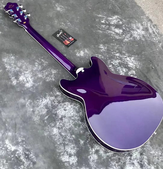 Semi Hollow Body Left Hand Electric Guitar (YMZ-029)