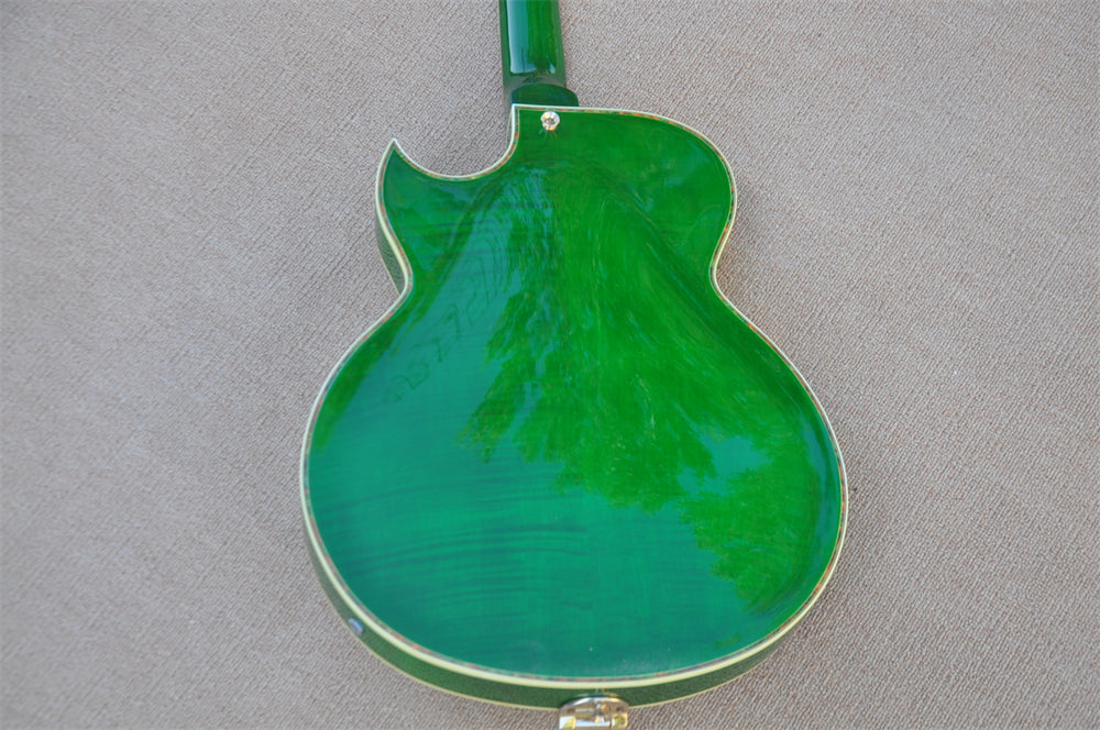 ZQN Series Hollow Body Green Color Electric Guitar (ZQN0201)