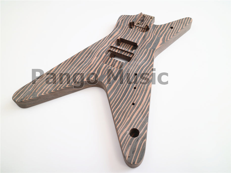 Pre-sale Dean Style All Zebrawood DIY Electric Guitar Kit (PYX-012)