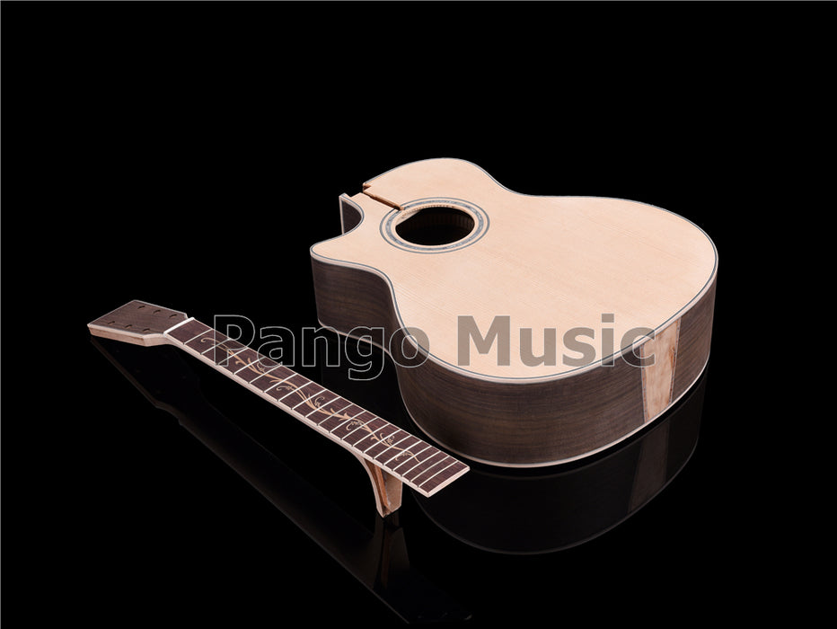 41 Inch Solid Spruce Top Left Hand DIY Acoustic Guitar Kit (PFA-967)