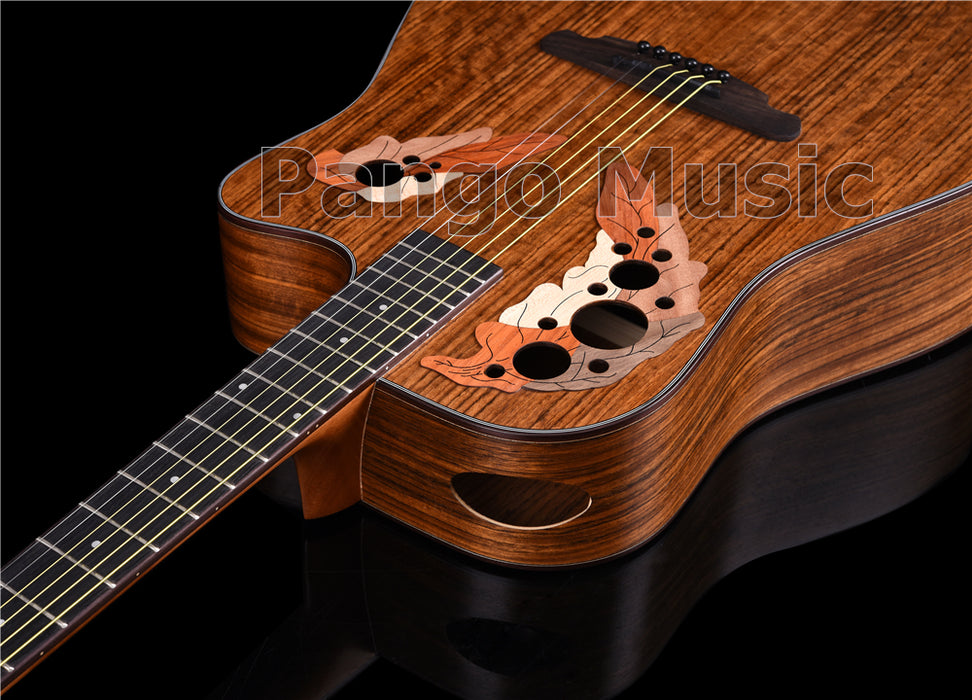 41 Inch All Walnut Wood Acoustic Guitar(PM-1225)