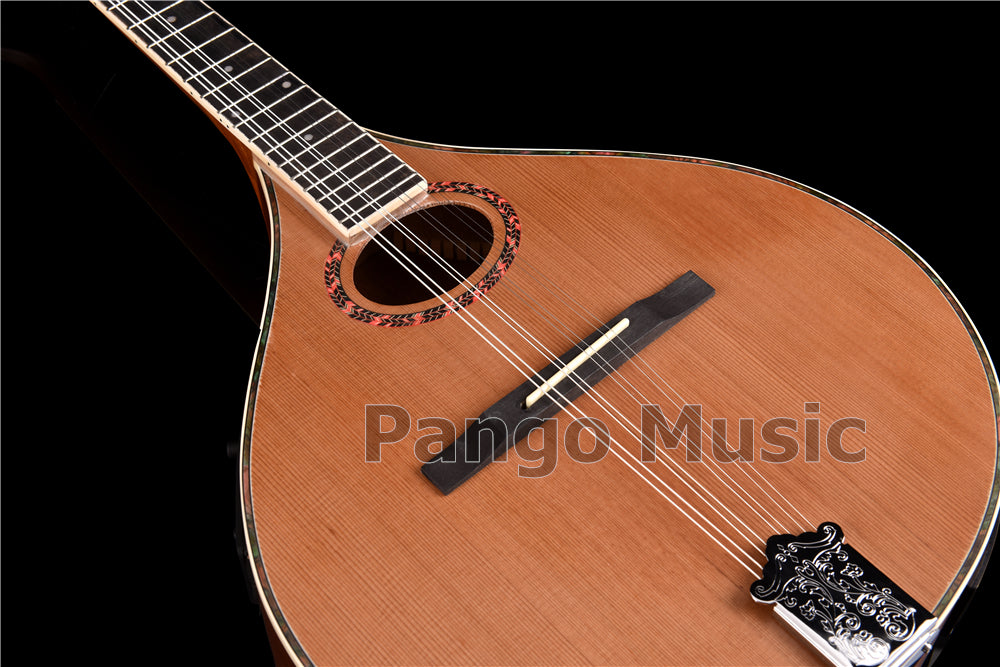 Solid Red Pine Top Bouzouki Mandolin with EQ (PBZ-003)