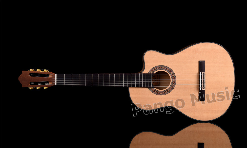 39 Inch Solid Spruce Top Classical Guitar with EQ (PCL-1202)
