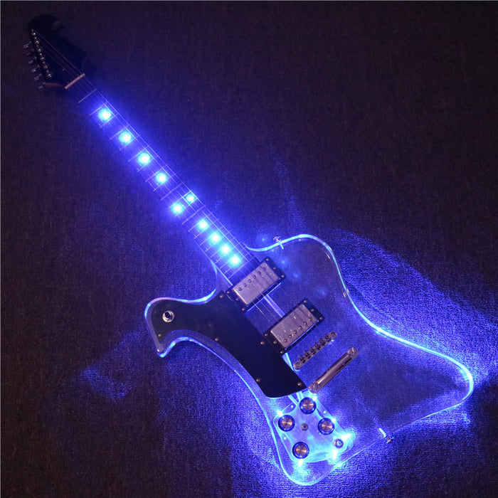 Firebird Style Left Hand Acrylic Body Electric Guitar (PFB-003)