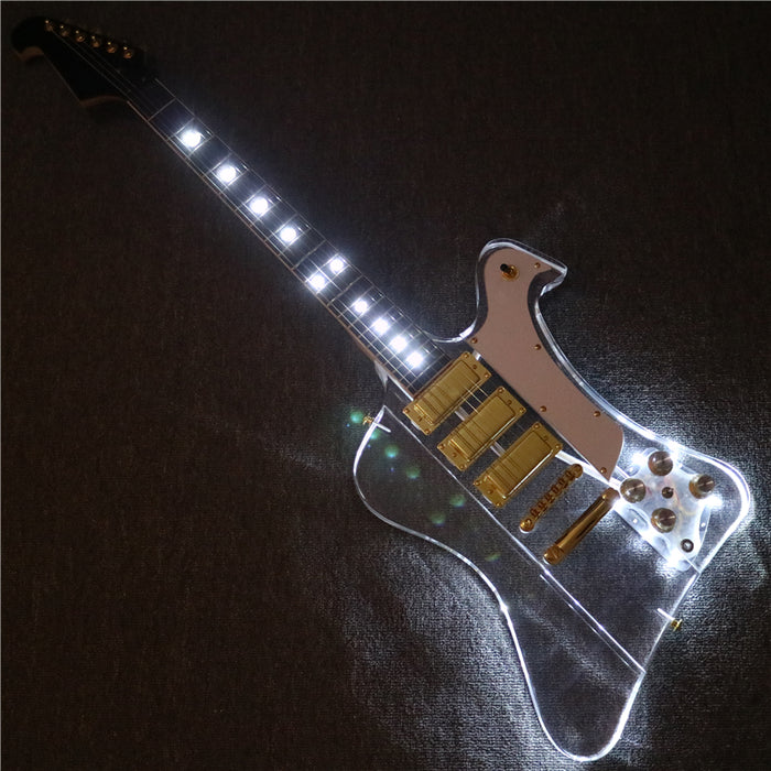 Firebird Style Acrylic Body Electric Guitar (PFB-005)