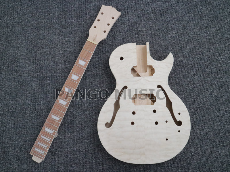 LP Style Semi-hollow Body DIY Electric Guitar Kit (PLP-050)