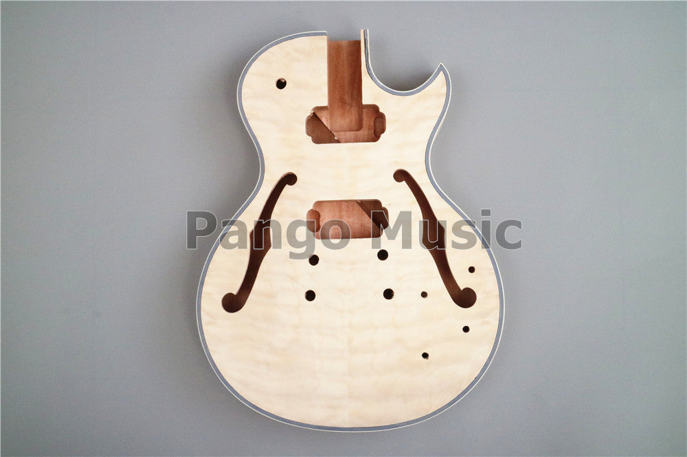 LP Semi Hollow DIY Electric Guitar Kit with Quilted Maple Top(PLP-516)