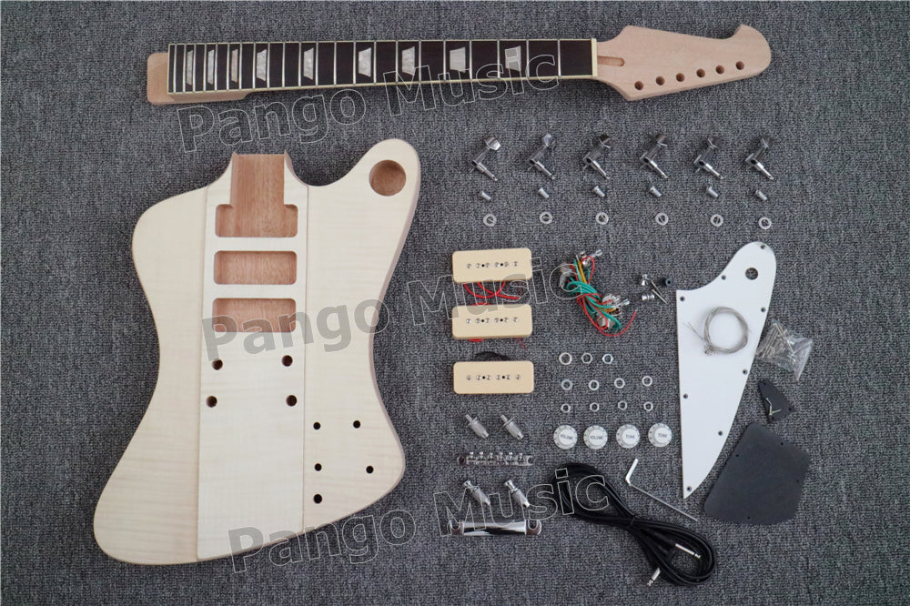 Pre-sale Firebird Style DIY Electric Guitar Kit with P90 Pickups (PFB-513)