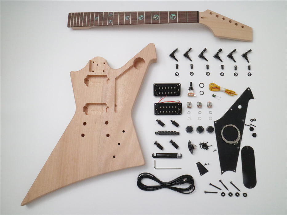 DK Series Explorer Style DIY Electric Guitar Kit (DEX-004B)