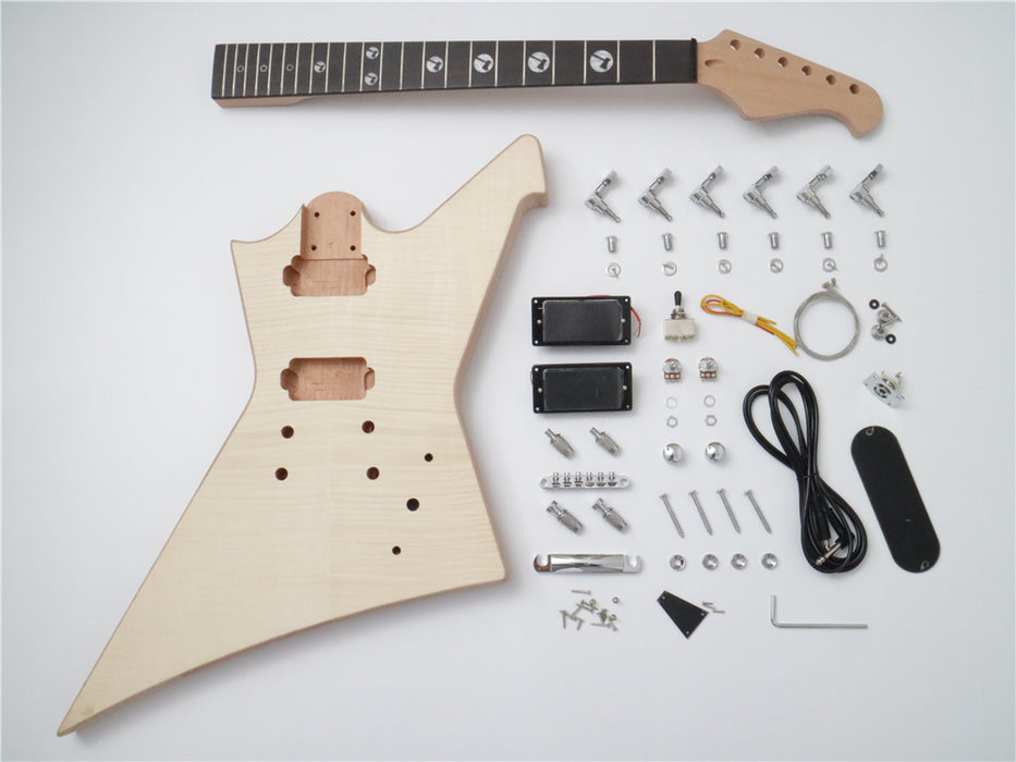 DK Series Explorer Style DIY Electric Guitar Kit (DEX-001A)