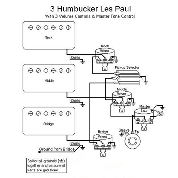 HHH + 3W + 3V1T Wiring Diagram