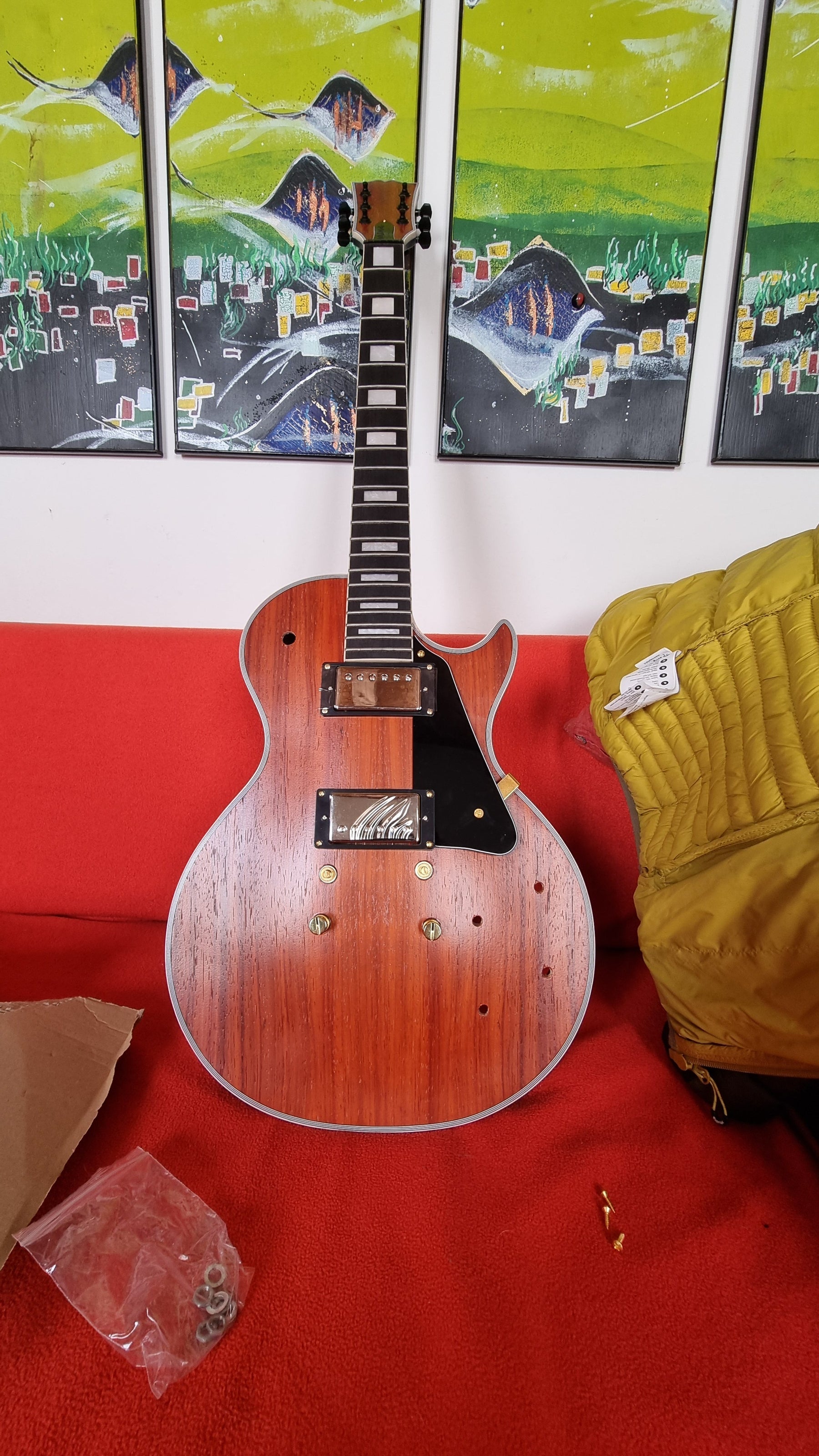 #17599 Order, Completed Guitar Photos, Based on CST-950 Kit, Made by Andrea Bertoldi (Italy)