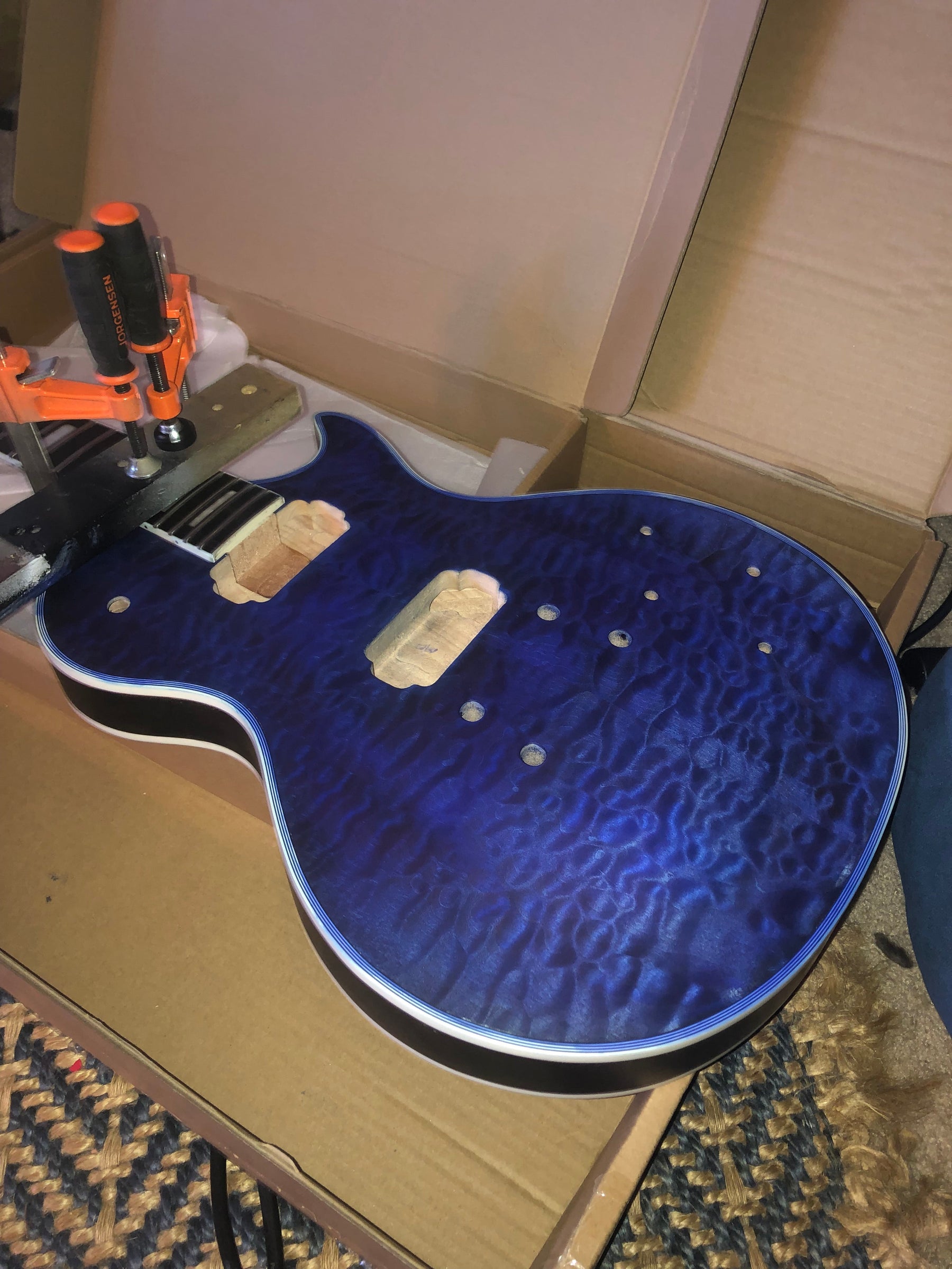 #18461 Order, Guitar Kit Building Photos, Based on CST-930 DIY Electric Guitar Kit, Made by Daniel Hahn (USA).