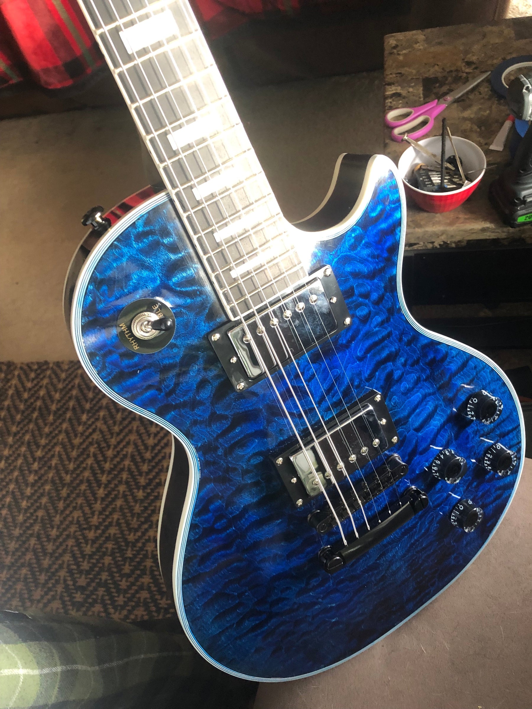 #18461 Order, Completed Guitar Photos, Based on CST-930 Electric Guitar Kit, Made by Daniel Hahn (USA).