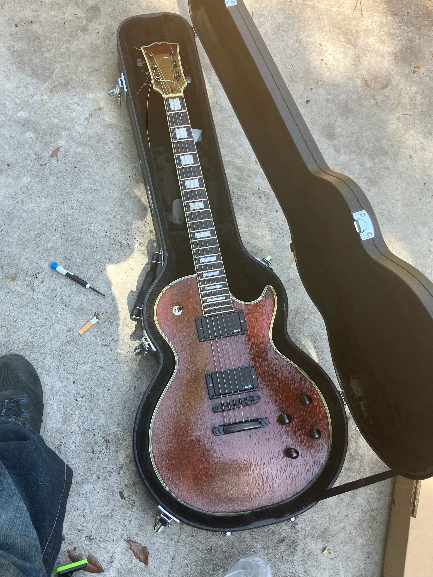 Completed Guitar Photos, Based on CST-960 Electric Guitar Kit, Made by Order #10307, Anthony Grabowski (USA)