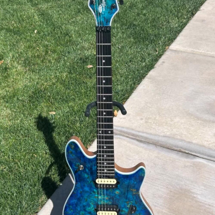 #12843 Order, Completed Electric Guitar Photos, Based on EVH-01 DIY Electric Guitar Kit, Made by John VanMossevelde (USA)