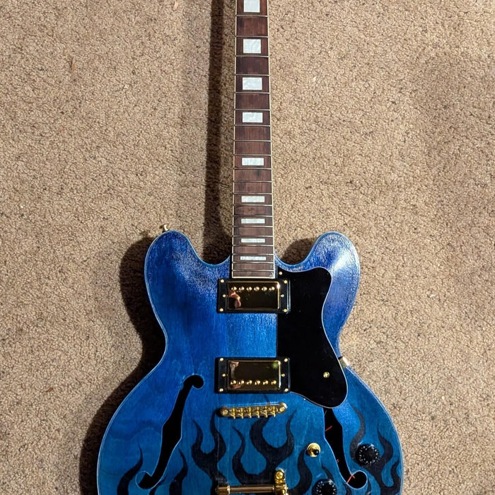 Building Photo, Based on PES335-27 Electric Guitar Kit, Made by Order #15735, Steve Price (USA)