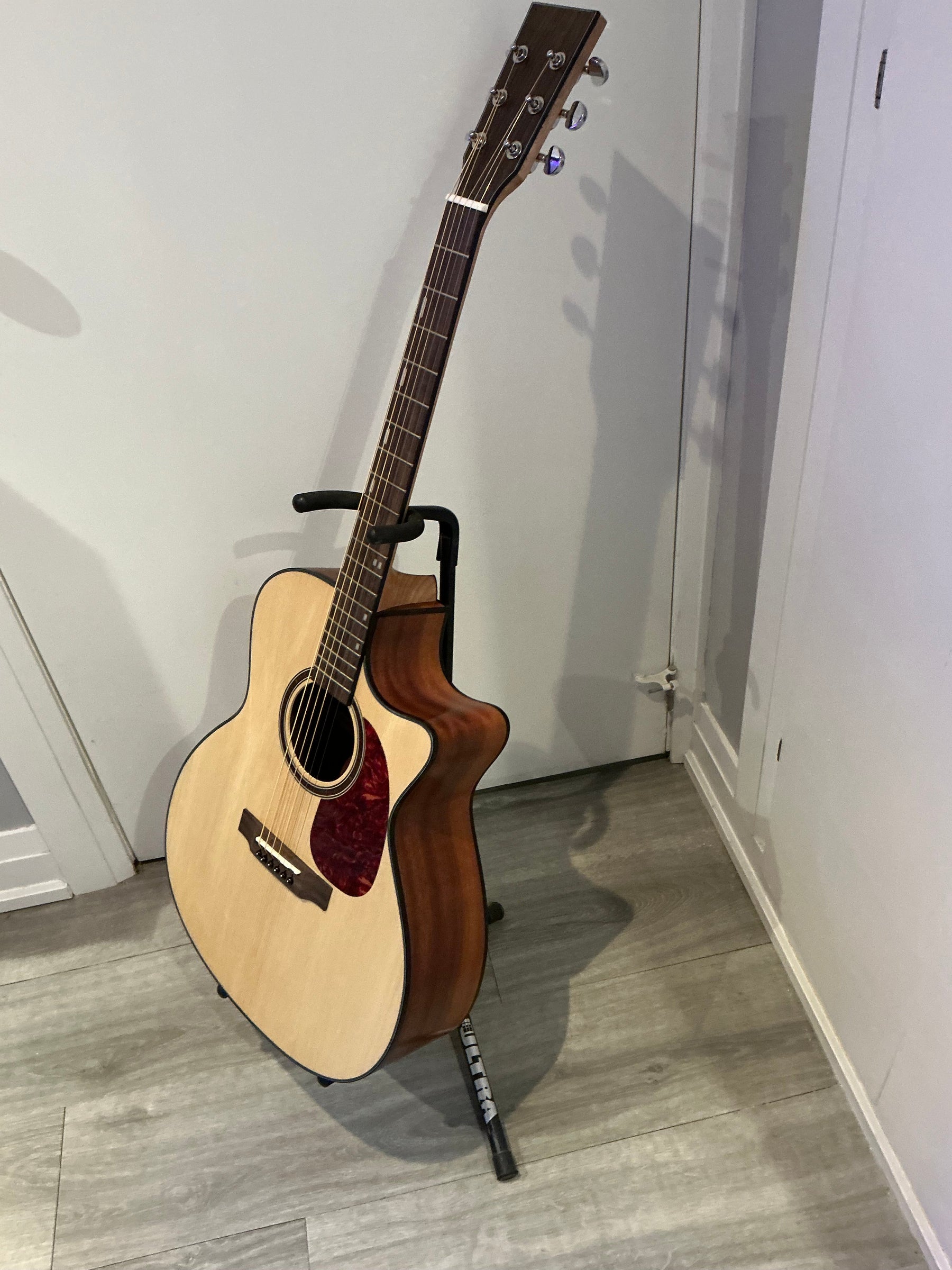 #10077 Order, Completed Acoustic Guitar Photos, Based on PFA-953 DIY Acoustic Guitar Kit, Made by Patrick Roach (Canada)