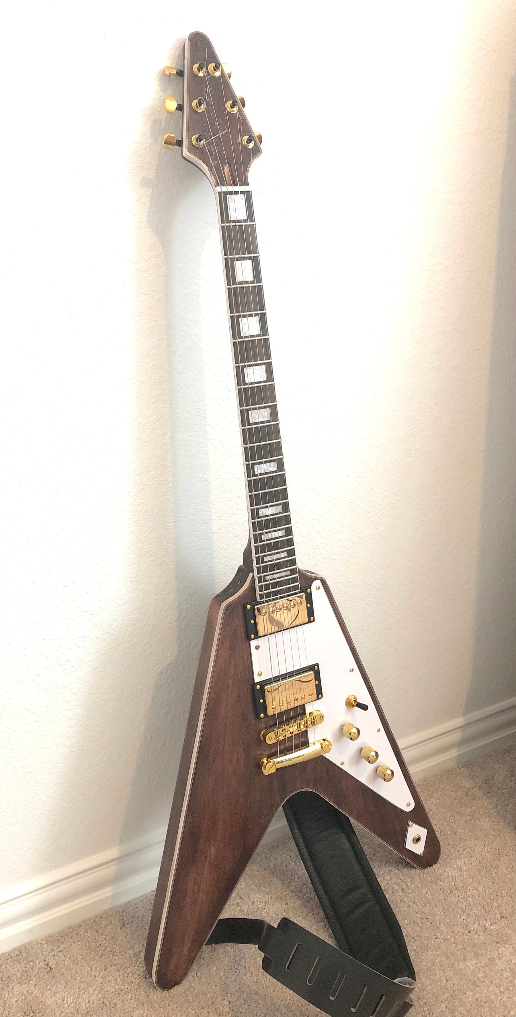 Completed Guitar Photos of PFV-638F Guitar Kit, Made by Order #19850, Timothy Davis (USA)