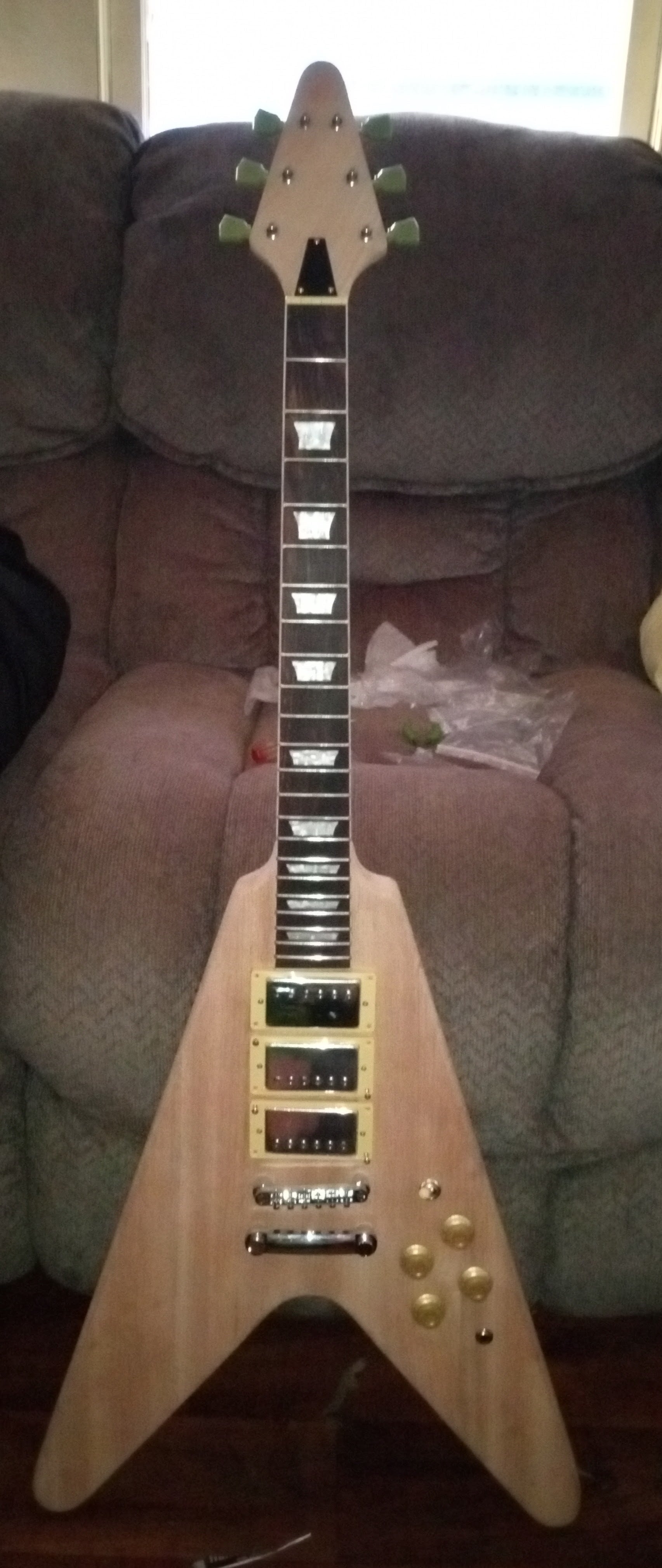 Completed Guitar, Based on PFV-639 DIY Guitar Kit, Made by Order #11274, Joshua Burchfield (USA)