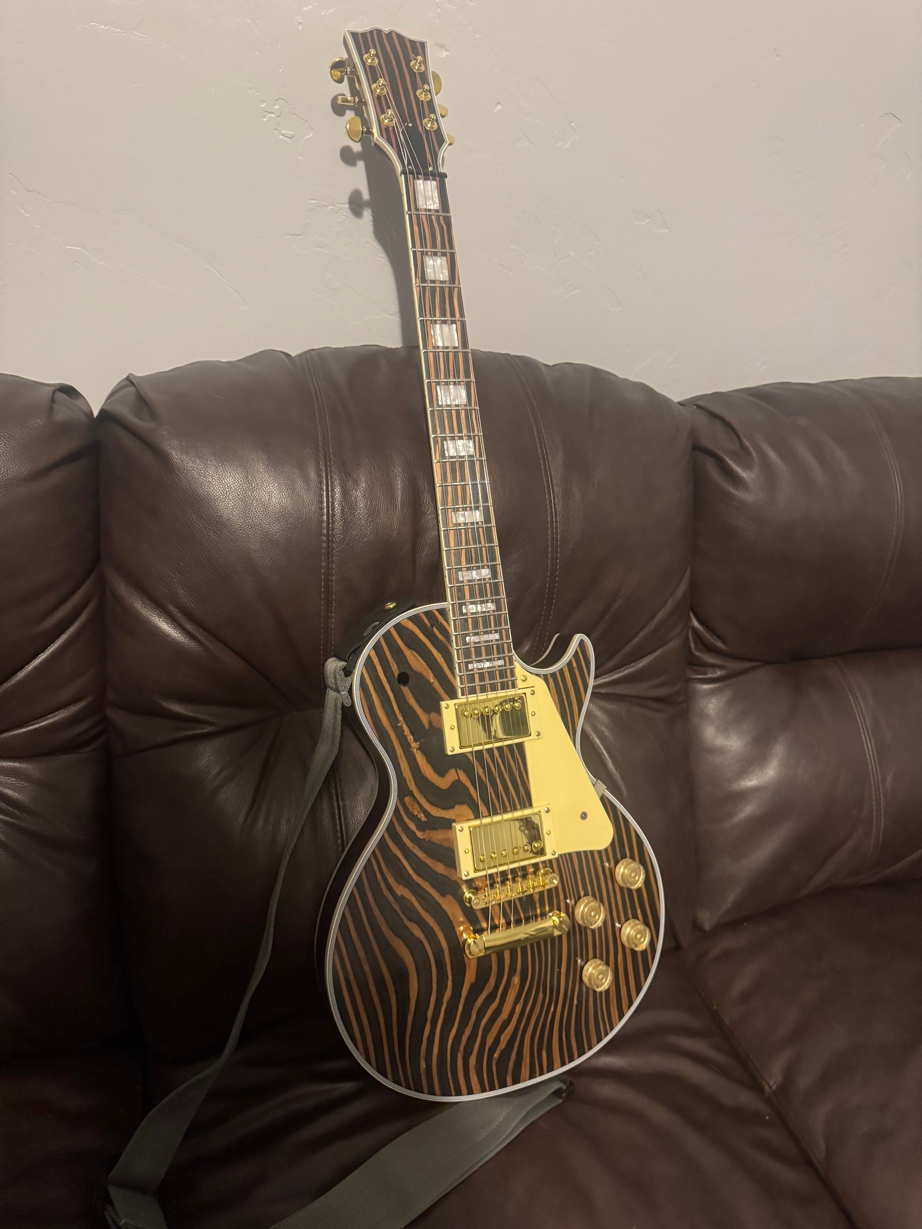 #19059 Order, Completed Guitar Photos, Based on PLP-066 Electric Guitar Kit, Made by Chris Kunkle (USA)