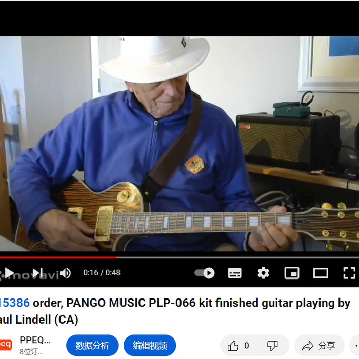 #15386 order, PLP-066 Kit finished guitar playing, made by Paul Lindell (Canada)