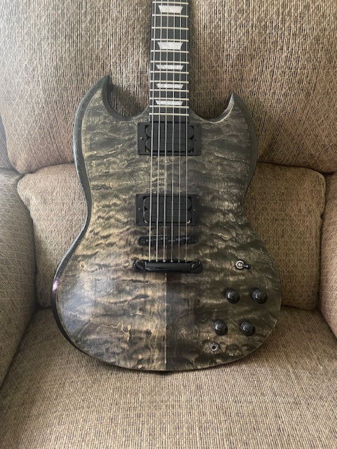 #16892 Order, Completed Guitar Photos, Based on PSG-928 DIY Electric Guitar Kit, Made by Marcel Truax (USA)