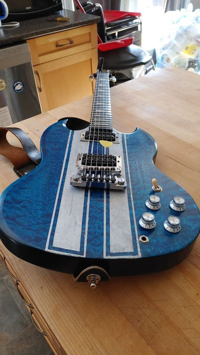 #15627 order, Finished Guitar Photo, Based on PSG-928 kit, Made by Joy Polley (Canada)