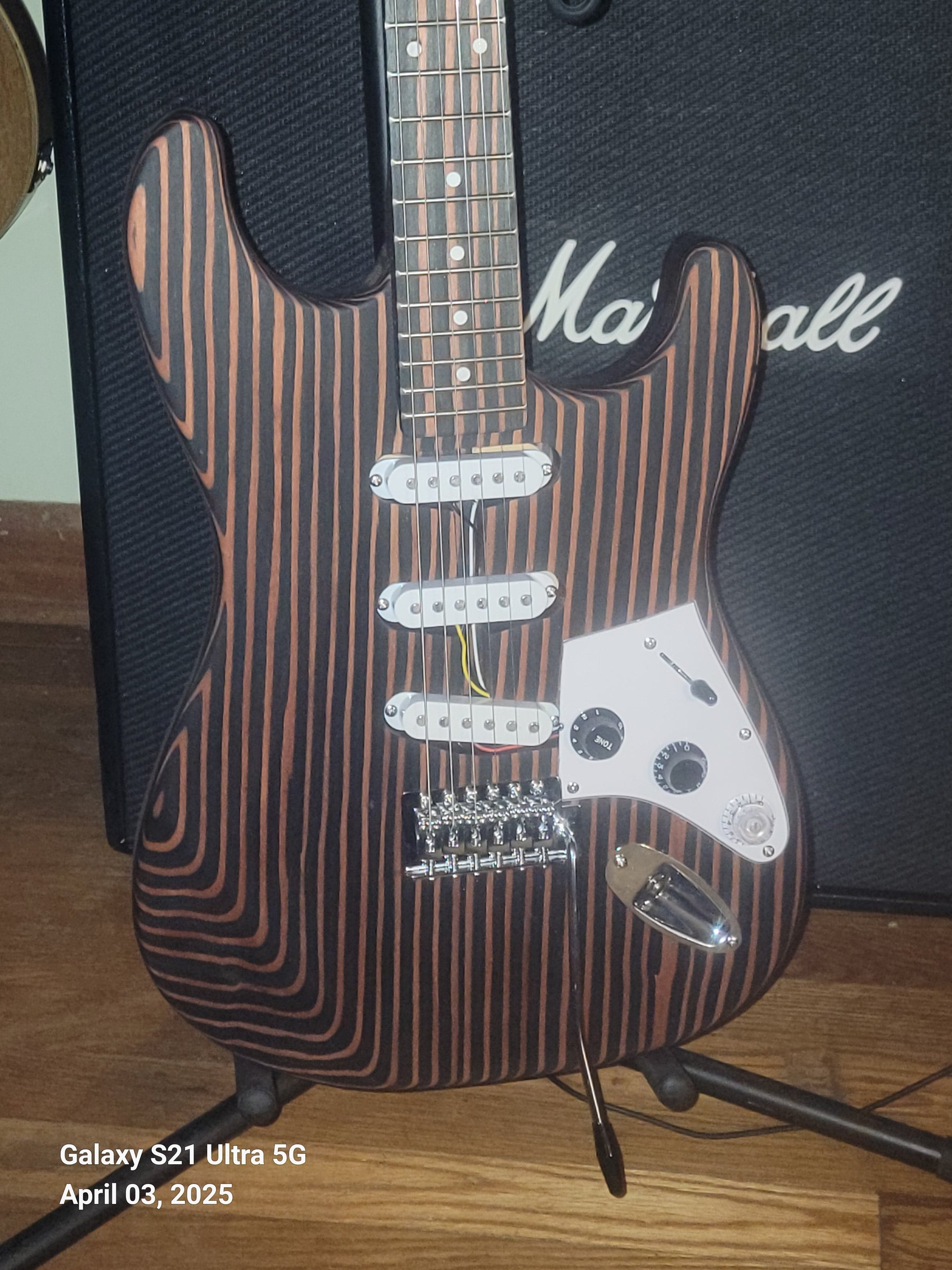More Completed Guitar Photos of PST-527 Electric Guitar Kit, Made by Order #10291, Christopher Yesinowski (USA)
