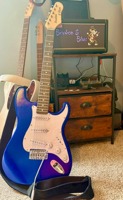 #12110 Order, Completed Guitar Photos, Based on PST-529X DIY Electric Guitar Kit, Made by John Becker (USA)