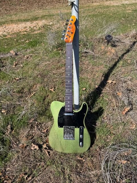 #13203 Order, Completed Guitar Photos, Based on PTL-007F DIY Electric Guitar Kit, Made by Micah Weaver (USA).