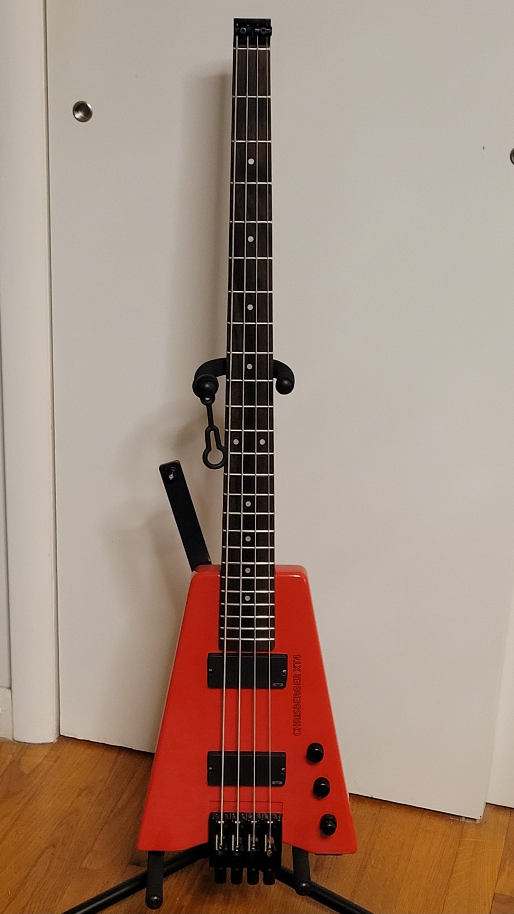 #11383 Order, Completed Guitar Photos, Based on PWT-528 DIY Bass Guitar Kit, Made by Christopher Gillim (USA)