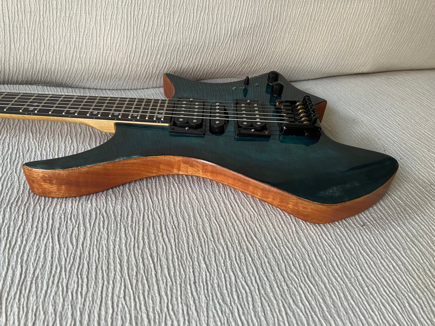 #18248 Order, Completed Guitar Photos, Based on ZQN-007 DIY Electric Guitar Kit, Made by Javier Perez Carrasco (Spain).