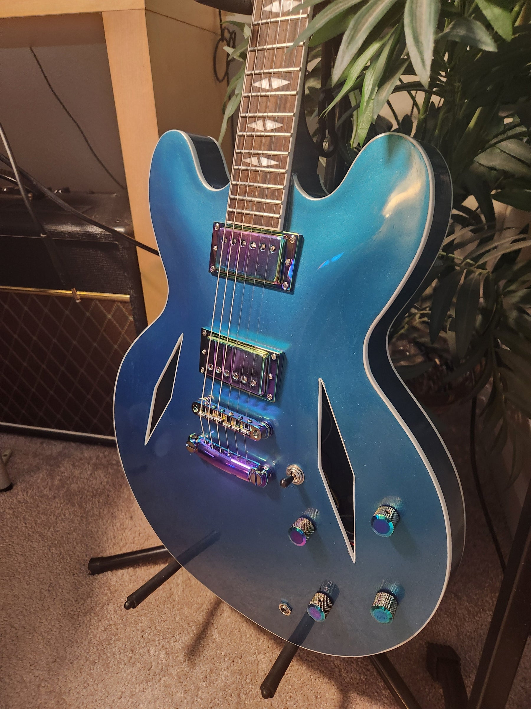 Completed Guitar, Based on PHB-750 Custom Design Electric Guitar Kit, Made by Order #19911, Casey Bever (US)