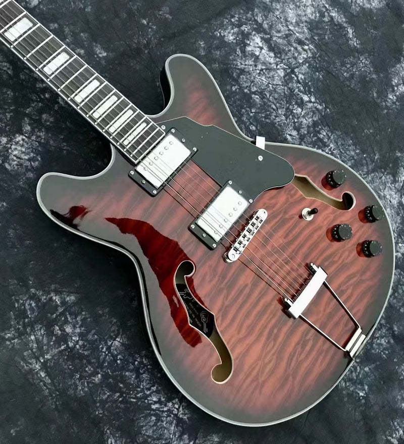 PANGO Music Semi Hollow Body Electric Guitar (YMZ-096)