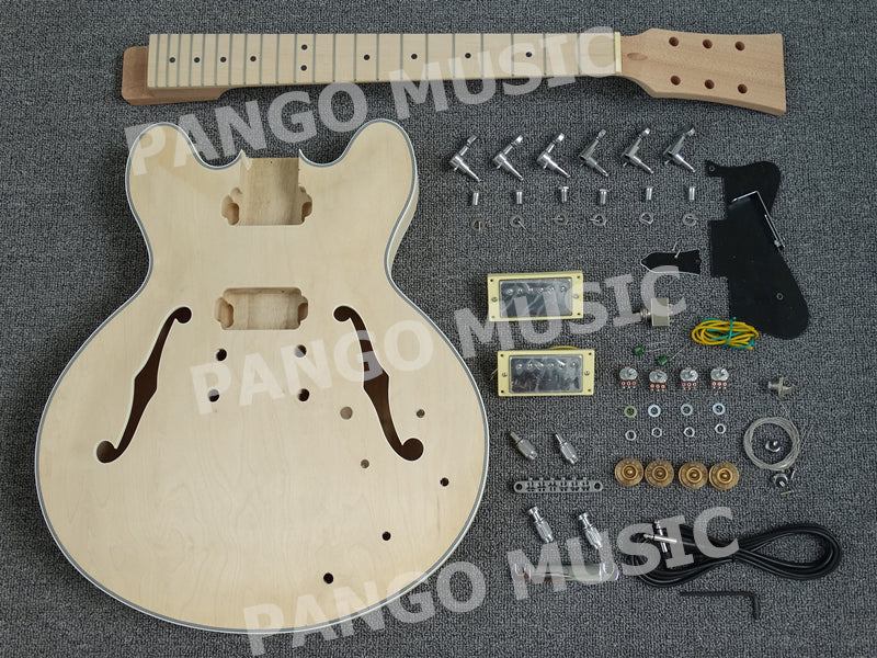 Semi-Hollow Body ES-335 Style DIY Electric Guitar Kit of PANGO Music (PES-335)