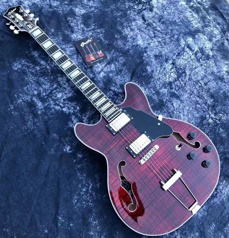 PANGO Music Semi Hollow Body Electric Guitar (YMZ-073)