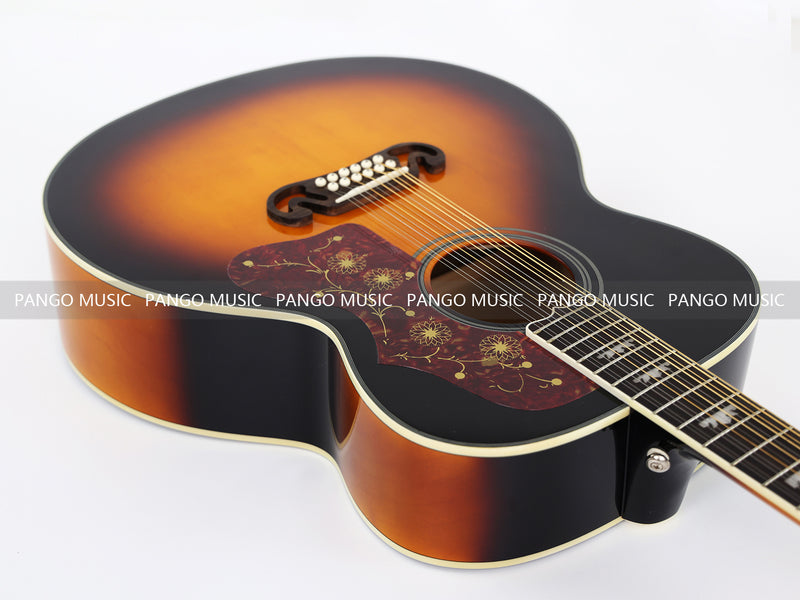 12 Strings 43 inch Sunburst Acoustic Guitar (YMZ-850)