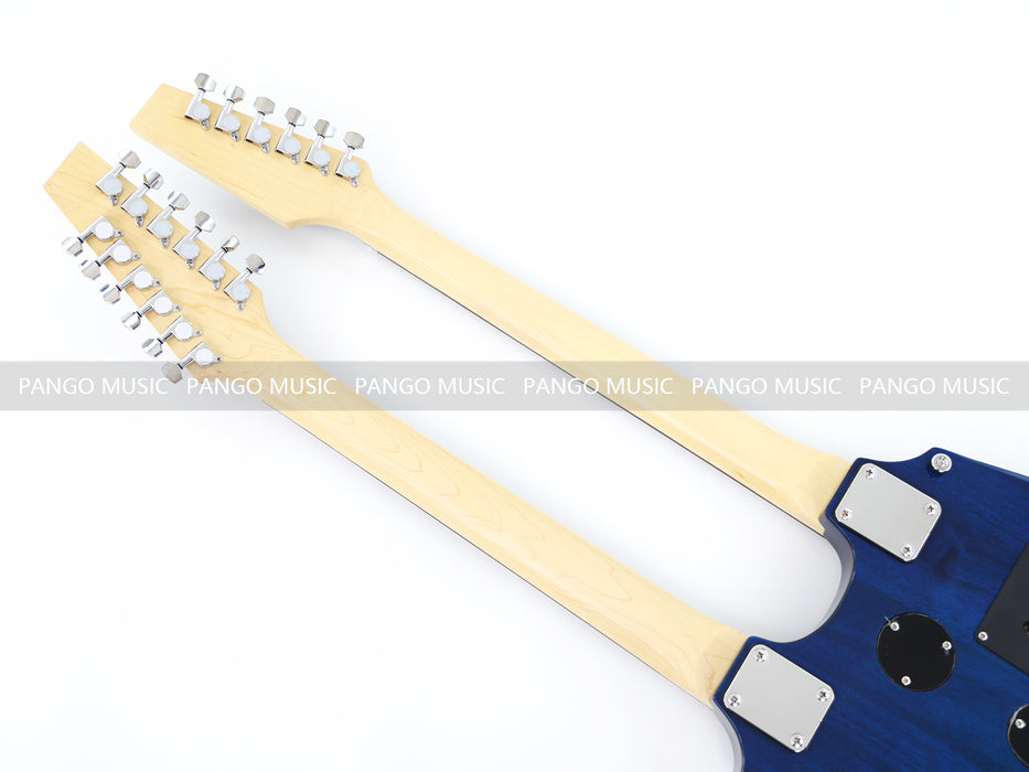 12+6 Strings Double Neck Electric Guitar (17610, No Logo, Limited Edition, Flash Sale)