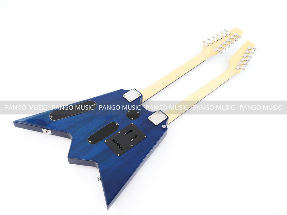 12+6 Strings Double Neck Electric Guitar (17610, No Logo, Limited Edition, Flash Sale)