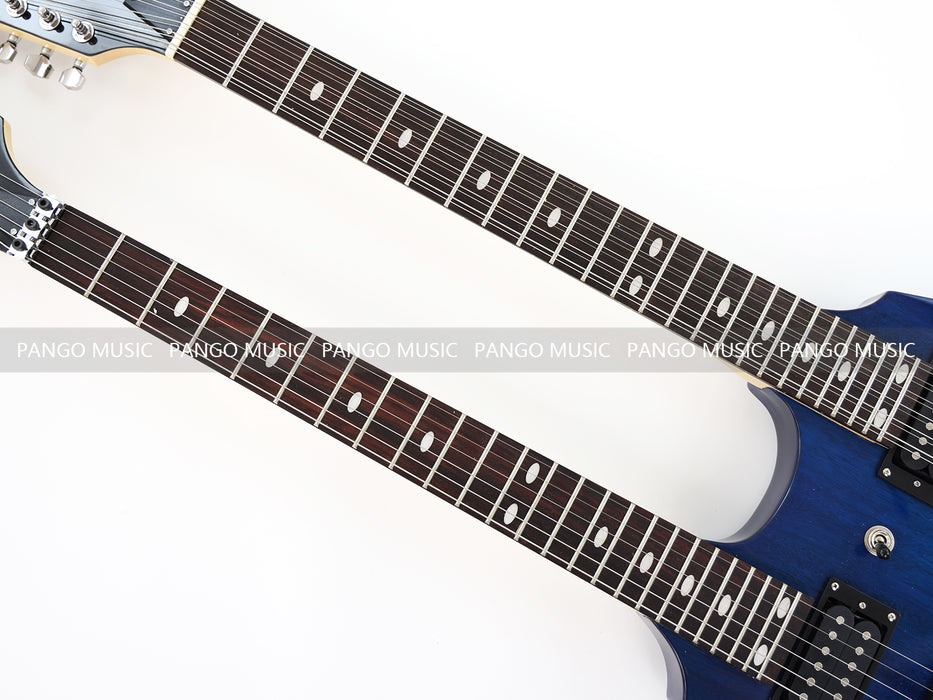 12+6 Strings Double Neck Electric Guitar (17610, No Logo, Limited Edition, Flash Sale)