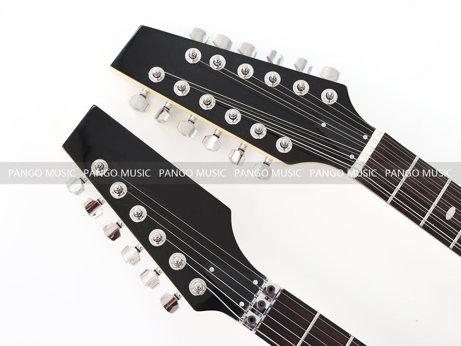 12+6 Strings Double Neck Electric Guitar (17610, No Logo, Limited Edition, Flash Sale)