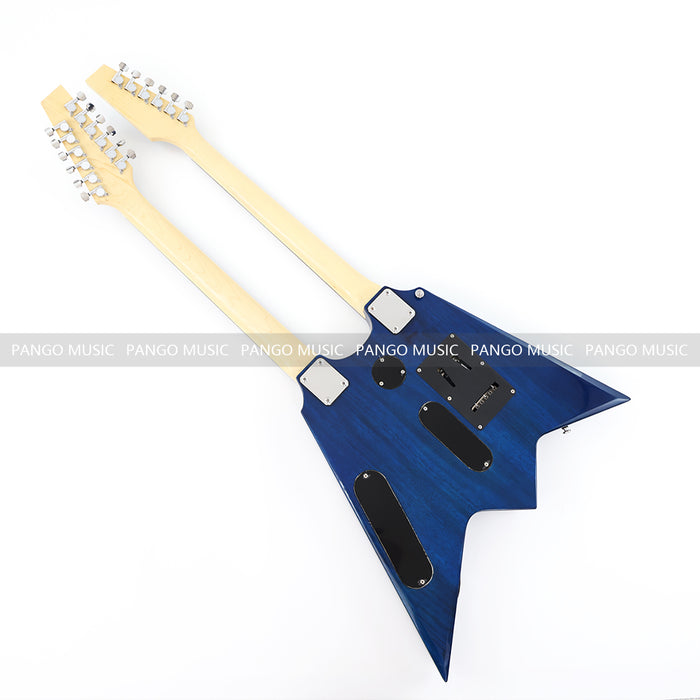 12+6 Strings Double Neck Electric Guitar (17610, No Logo, Limited Edition, Flash Sale)
