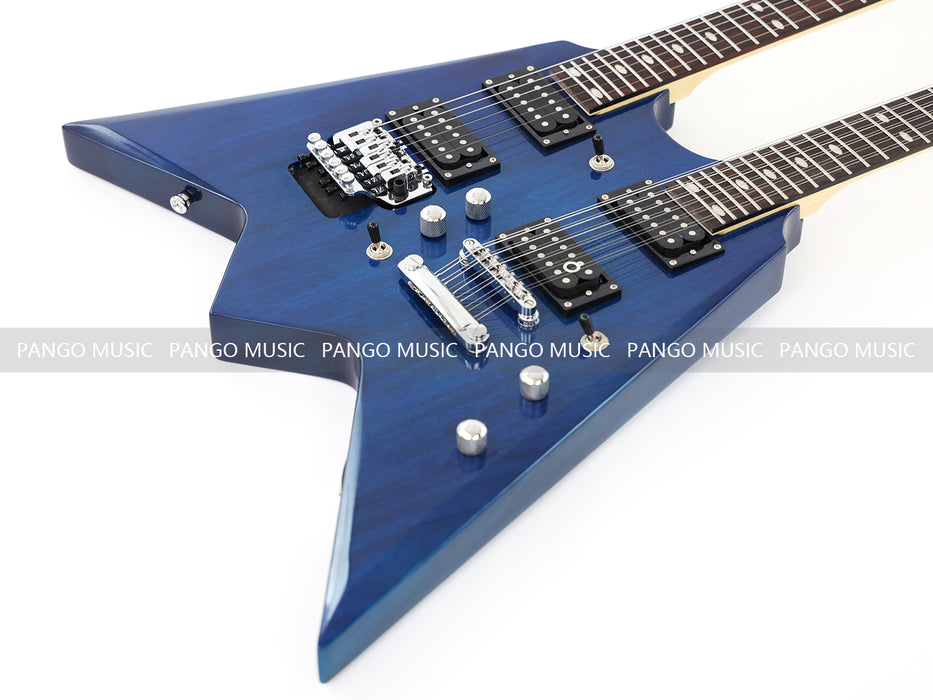 12+6 Strings Double Neck Electric Guitar (17610, No Logo, Limited Edition, Flash Sale)