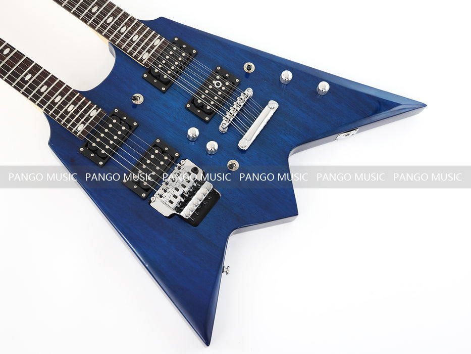 12+6 Strings Double Neck Electric Guitar (17610, No Logo, Limited Edition, Flash Sale)