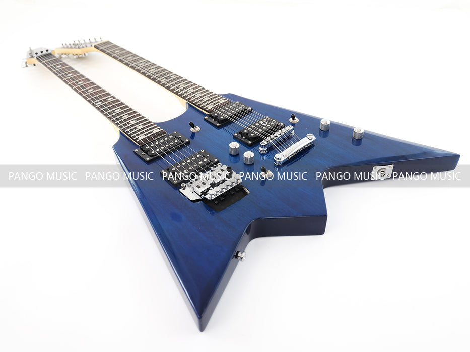 12+6 Strings Double Neck Electric Guitar (17610, No Logo, Limited Edition, Flash Sale)