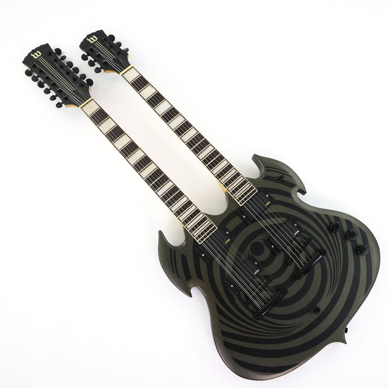 12‑String + 6‑String Double Neck Electric Guitar (LE-400, B Level)