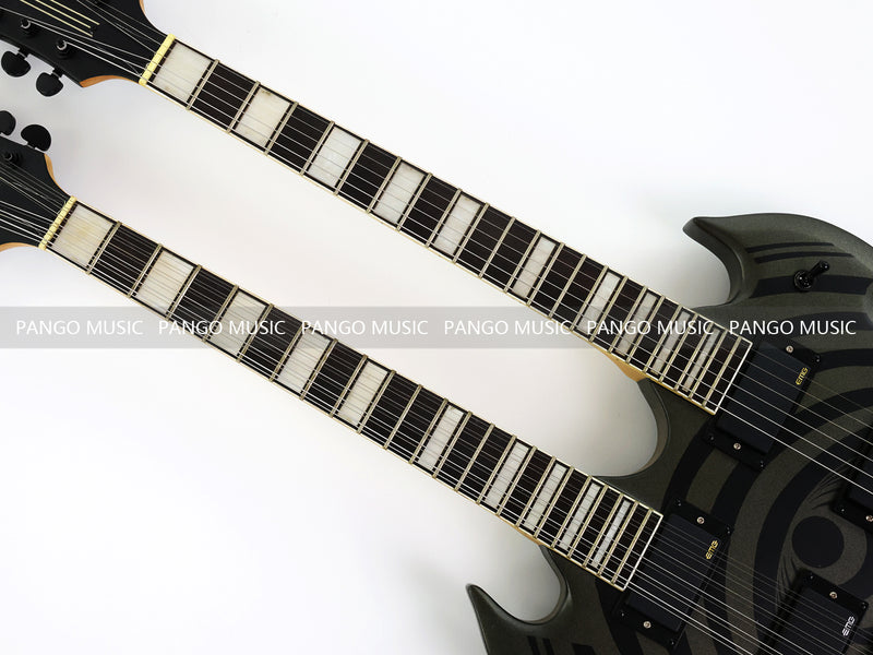 12‑String + 6‑String Double Neck Electric Guitar (LE-400, B Level)
