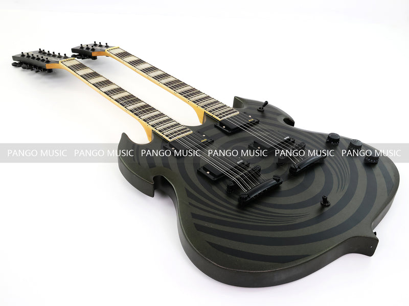 12‑String + 6‑String Double Neck Electric Guitar (LE-400, B Level)